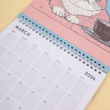 2026 Cat & Friends Calendar - Funny Cat Selfie Series, 12-Month Photos, Perfect Gift For Cat Lovers, English Language, Paper Material, Daily View, January To December, Cat Lover Gift | Fun Design, Cat Lover Gift, Annual Desktop Calendar, Yearly Large Calendar, Desktop, Funny Calendar - View 4