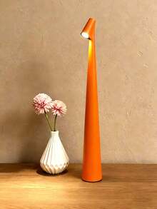 1pc Rechargeable Wireless LED Desk Lamp, Portable Touch Dimming Table/Bedside Lamp, 3-Level Adjustable Brightness, Minimalist Modern Nordic Design, Long Battery Life, Suitable For Bedroom, Living Room, Dining Room, Office And Cafe - Multicolor - View 21