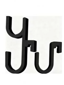 3D打印汽车雨伞挂钩，通用型后备箱支架，适用于轿车和SUV - 雙鉤 - 查看 6