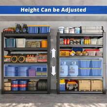 Nnovaroom  72" Adjustable Metal Double Layer Column Shelving, Commercial Grade Utility Rack For Warehouse, Basement, Kitchen - High Quality 72H - View 5