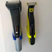 OneBlade WallDo 壁挂式剃须刀架（需使用双面胶），塑料材质，节省空间，适用于手动剃须刀、胡须修剪器和胡须造型器（浴室、淋浴间适用） - 安装简便 - A - 查看 5