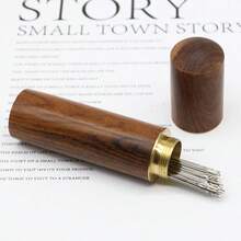 30Pcs Side Hole Sewing Needles Set | With Wooden Storage Bottle, Craft & Repair Tool, Festive DIY Gift Idea - Sewing Needle - View 12