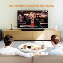 TV Antenna Small Indoor Antennas With Magnetic Base And 360° Reception Support Smart  Fire TV And All Older TV's HDTV Television For Free Local Channels - View 2