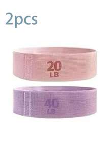 Benzi de rezistență din material textil, benzi de rezistență pentru yoga, pilates și recuperare pentru picioare și fese, benzi elastice de fitness - Multicolor - Vizualizare 19