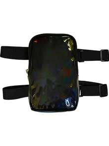 Holografische Oberschenkeltasche, bunte Beintasche mit verstellbaren Trägern, Reißverschluss, Sporttasche, wasserdichte Handytasche, Regenbogen-Knöcheltasche für Männer Frauen Gym Outdoor Wandern Reiten Reisen Sport Strand Outdoor Ausrüstung Tasche Laufen Fitness Zubehör - Verschiedenfarbig - Übersicht 14