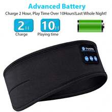 头带围巾，弹性无线耳机，无线耳塞，按键控制，运动跑步健身，睡眠音乐眼罩，无线耳机头带，创意节日礼物，无线耳塞 - 深灰色 - 查看 15