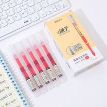 0.5mm 12pcs/Box Fast Drying Straight Liquid Neutral Pen, Smooth And Continuous Ink Writing, Suitable For Business Office Note Taking, Student Problem-Solving - A - View 10