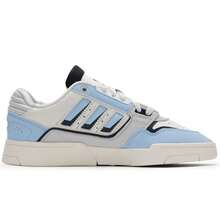 Adidas DROP STEP LOW 2.0 W Low-Top Sneakers, Comfortable Casual Lace-Up Athletic Shoes, 3.5cm Thick Sole, Daily Commute & Leisure - Light Blue/No. 1 Black/Light White - View 2