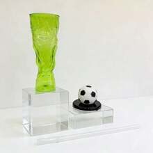 2026 World Cup Golden Cup Shaped Glass Beer Mug - Innovative Large Capacity Beer Mug - Cocktail Or Home Gift Cup - Football Theme Party Cup - Multicolor - View 4