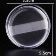 Silicone Transparent Pink Powder Puff, Suitable For Dry And Wet Use, Comfortable And Skin-Friendly, Non-Powder, Easy To Clean, Washable And Reusable, With Storage Box, Portable Beauty Powder Puff, Suitable For Travel And Shopping - One Size - View 7