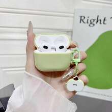 Apple-Shaped Silicone Protective Case Compatible With Apple 4, 2 Wireless Bluetooth Earphones, Pro3, 4 Pro2 , Anti-Fall With Lanyard, Suitable For Men And Women - Multicolor - View 3