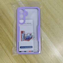 Hadaasi 1 pieza Funda de teléfono transparente 2 en 1 con parachoques de TPU suave + parte trasera de PC dura con protector de pantalla frontal, compatible con Apple 17E/17Pro/17ProMax/Air/17/16/16E/16ProMax/15/14/13/12/11 Pro Max/Plus/SE2/SE3 y Galaxy M36/S25FE, 12/13C/12C/Note 12 Pro/NOTE14PRO+/NOTE13PRO/NOTE13PRO+/POCO M6PRO/OCOX6 5G, Honor 400/400Pro/400Lite, Reno14 Pro/Reno14 F, Hot 60 Pro/Hot 60 Pro+ - Púrpura malva - Ver 128