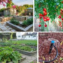 Garden Greenhouse Drip Irrigation Kit, Adjustable Nozzle Automatic Irrigation System, 4/7mm Irrigation Hose, Equipped With Blank Distribution Pipe, Atomized Plant Watering For Terraced Fields - Irrigation Kit - View 5