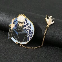 Jujutsu Kaisen 1件五条、悠仁、惠、宿傩、夏油、七海、峠呼世子卡通人物吊坠胸针金属配饰,服装装饰,情侣装,包包装饰,生日礼物,情侣/闺蜜礼物,旅行纪念品,毕业礼物,派对礼物,万圣节礼物,节日礼物,动漫情侣装饰,情人节礼物 - 多色 - 查看 10