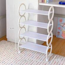 Kệ giày nhựa chịu lực 3 tầng/4 tầng (có thể điều chỉnh) với bánh xe xoay 360° và tay cầm dạng vòng - Tủ giày di động tiết kiệm không gian, màu đen, kiểu dáng hiện đại, phù hợp cho không gian nhỏ, căn hộ, lối vào - Kệ giày di động và kệ giày treo - Nhiều màu - Xem 14