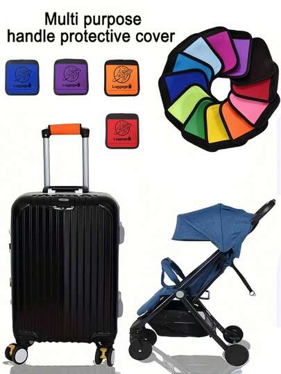 1pc Durable Travel Bag Protector, Scratch And Impact Resistant, Fits Suitcases, Backpacks And Carry-Ons, Ideal For Business Trips, Vacations And Air Travel, Perfect Gift, Luggage Accessory, Can Be Used To Replace Luggage Handles