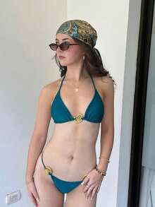 This Bohemian Vintage Paisley Floral Print Silk Headscarf Is Lightweight And Breathable, Perfect For Spring And Summer Leisure And Outdoor Activities. It Can Also Be Used As A Bohemian Headband, Autumn And Winter Headband, Or A Head Accessory For Vacation Outfits. - 彩色 - 查看 4