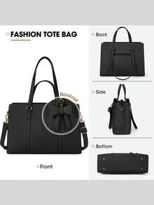 NEWHEY 15.6英寸女士笔记本电脑包，防水皮革笔记本电脑公文包，大容量轻便商务笔记本电脑手提包，专业办公工作包 - 彩色 - 查看 8