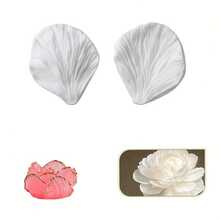 2pcs Silicone Mold, Simulated Flower Mold, Peony Flower Shaped Mold, Flower Shaped Mold, Soap Mold, Plaster Silicone Mold, Simulated Peony Texture Mold, Square Incense Mold Silicone Mold - 2pcs Grey Petal Mold - Wide - View 6