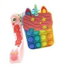 Fashionable Silicone Coin Purse With Bubble Design And Cartoon Pattern. - 彩色 - 查看 5