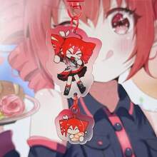 Anime Female Character Keychain | Anime Acrylic Pendant | Collectible Keychain | Female Character Accessory | Women's Keychain | Women's Key Chain | Birthday Gift | Holiday Gift - Multicolor - View 4