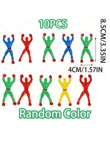 圣诞节装饰 5/10/15 件随机颜色青少年攀爬玩具，粘性攀爬器可翻滚并自行抓牢，适用于各种复杂墙壁 - 彩色 - 查看 13