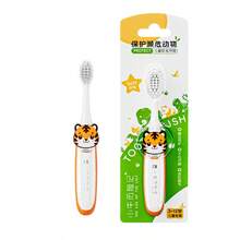 1pc/6pcs Cartoon Animal Zoo Design Kids Soft Bristle Toothbrush, Detachable Animal Pattern, Develop Children's Hands-On Ability And Cultivate Baby's Brushing Habit - Multicolor - View 7
