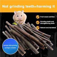 一套迷你可爱宠物磨牙玩具，苹果枝仓鼠兔子磨牙棒零食干树枝磨牙玩具，适合兔子、仓鼠和其他小型宠物 - 查看 11