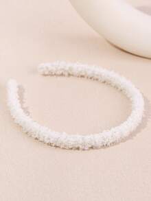 1个纯色毛绒发箍，简约百搭日常佩戴发圈 - 彩色 - 查看 14