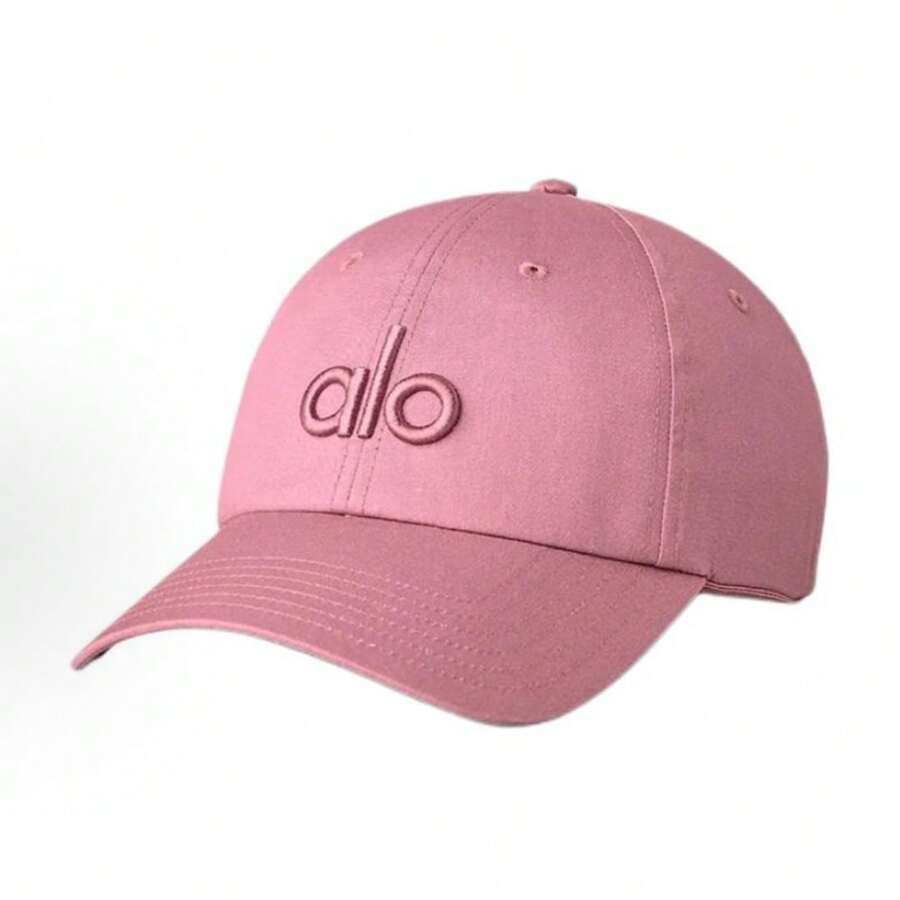 Alo Yoga ALO Yogo Men Women Baseball Cap-Low Profile Adjustable Washed - 粉色 - 查看 1