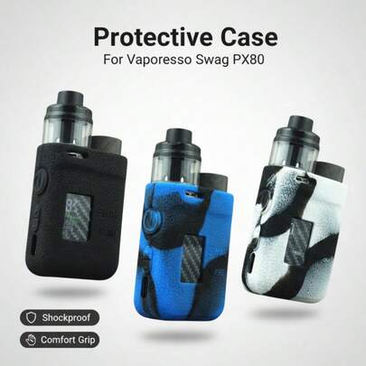 Funda de silicona protectora para el kit de mod de pod Vaporesso Swag PX80, anti-arañazos, piel protectora suave de silicona, múltiples colores