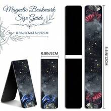 4PCS Starry Sky Dragons Magnetic Bookmarks - Colorful Dragon Designs Page Markers For Dragon Lovers & Book Lovers - Multicolor - View 3
