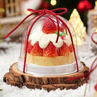 8pcs/Set Small Round Paper Cupcake Boxes - Ideal For Baking, Perfect For Outdoor Picnics, Afternoon Tea, Birthday Celebrations And As Dessert Decoration Containers, Suitable For Dessert Shops, Wedding Dessert Tables, Parties And More