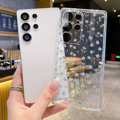 1个碎花图案安卓手机壳，精准开孔摄像头保护，兼容三星Galaxy S25 Ultra/Galaxy S24 Ultra/S24/S23 Ultra/A56 5G/A55 5G/A52s 5G/A26 5G，Nothing，Pixel，保护套