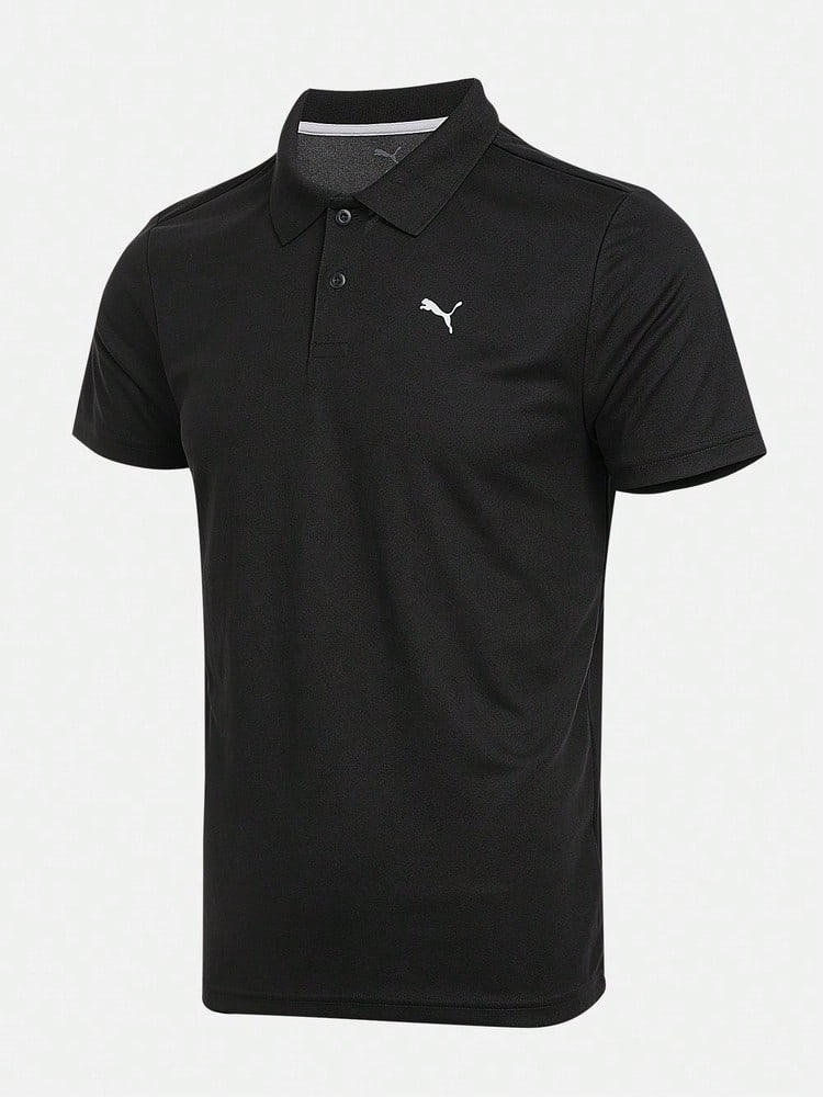 Puma 男士跑步系列短袖Polo衫 52869901 - 黑色 - 查看 1