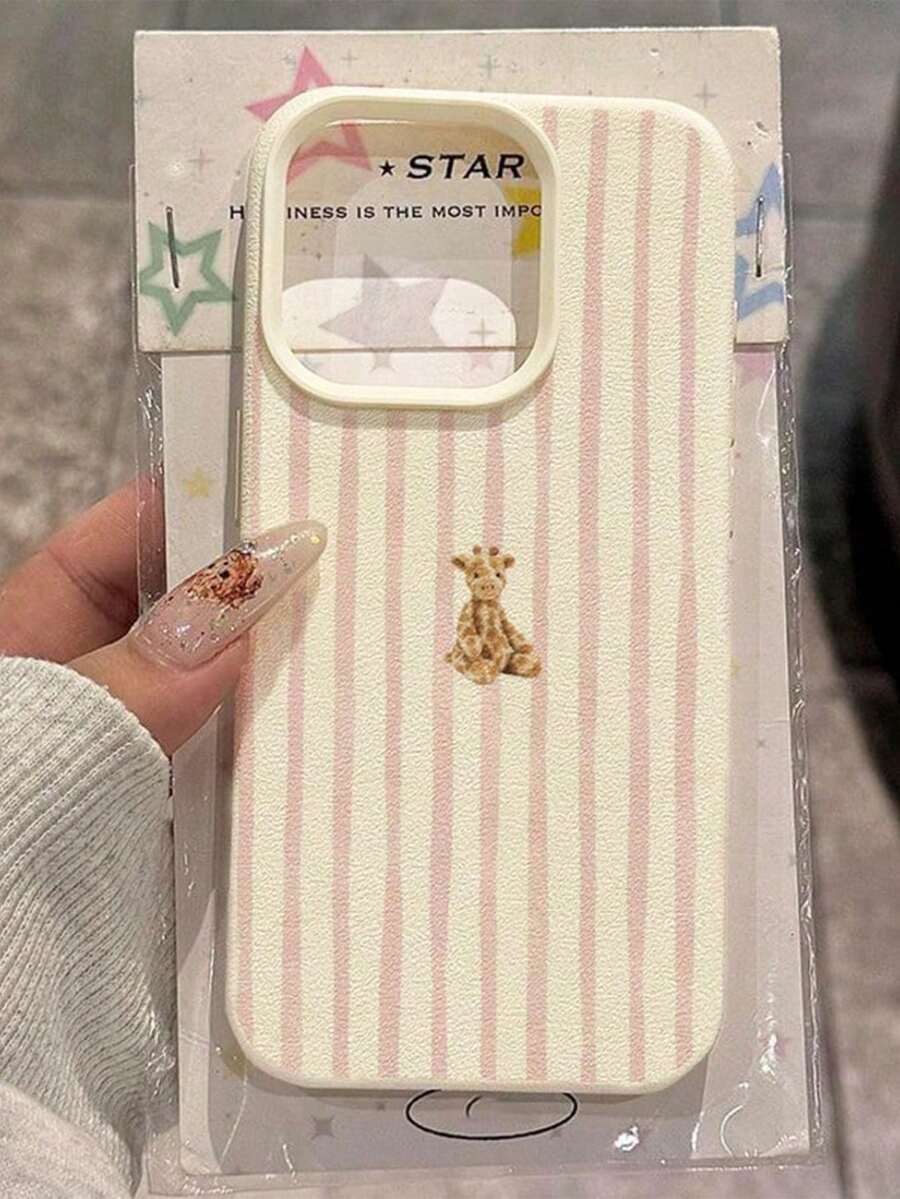 Họa tiết sọc hươu cao cổ! Ốp lưng điện thoại bằng da mềm in hình hươu cao cổ, vân da tinh tế, họa tiết sọc hươu cao cổ cho việc đi lại hàng ngày, ốp bảo vệ bằng da nhẹ, cầm nắm thoải mái, dạo chơi cùng hươu cao cổ! Ốp lưng điện thoại họa tiết sọc hươu cao cổ, nhẹ và mỏng, tương thích với iPhone 11/12/13/14/15/16/16 Pro Max, ốp bảo vệ bằng da mềm, tương thích với iPhone 17/17 Pro/17 Pro Max/Air, ốp bảo vệ điện thoại chống trượt bằng da có vân. - Nhiều màu - Xem 1