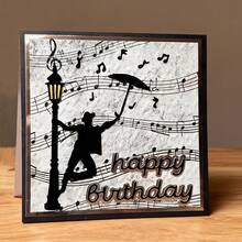 1pc Gentleman Dancing Metal Cutting Die, Suitable For DIY Scrapbooking, Embossing, Handmade Card Making, Gift Card Crafting - A - View 5