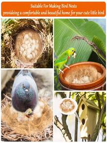 1 Packaging Bird Nesting Materials - Bird Nesting Mat, Hummingbird Nesting Material, Canary Nesting Material, Sparrow Nesting Material, Parrot Nesting Material, Suitable For Cages, Gardens, And Tree Trunks - View 7