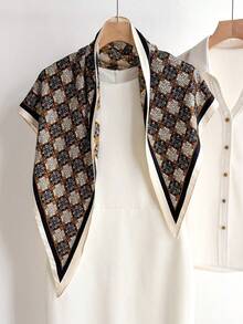 1件多功能法式复古腰果花围巾/披肩，适合日常、办公和度假场合 - 腰果花 - 查看 6