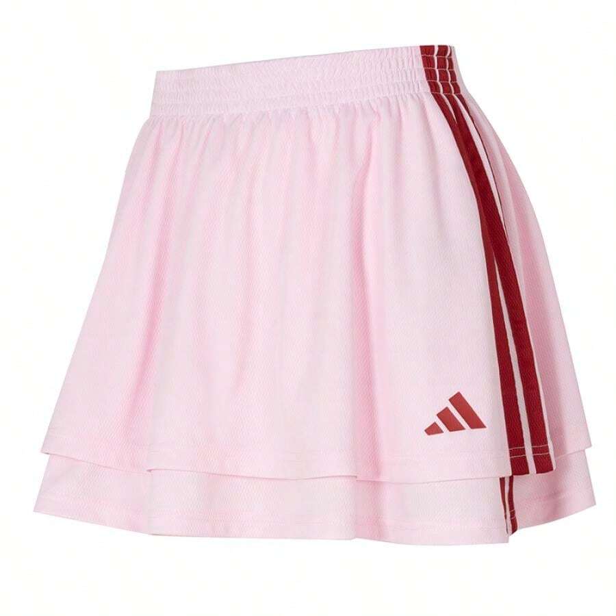 Adidas 女款休閒運動裙 W HER SKRT KB6099 - 清澈粉紅/栗紅 - 查看 1