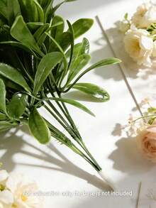 10 cành lá ô liu nhân tạo, dài 20cm, chất lượng cao, cây xanh giả, thích hợp trang trí nhà cửa, đám cưới. Tuyệt vời cho phòng khách, bàn ăn, đám cưới và lễ đính hôn. Không bao gồm chậu đựng. (1 chậu/10 cành) - Nhiều màu - Xem 2