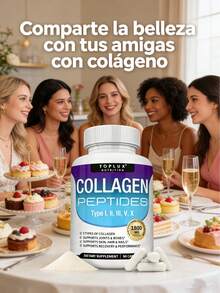 GWYNNE Toplux Multi Collagen Peptides Pills 1800 Mg Complex - Tipo I, Ii, Iii, V, X Complejo De Colágeno Premium Para Mejor Piel Y Pelo, Artículos Fuertes, Proteína Hidrolizada, 90 Cápsulas - Otros - Ver 5