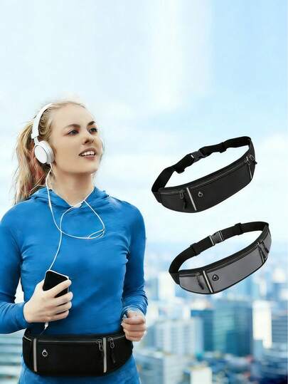 Unisex Professional Running Waist Bag, Sports Belt With Phone Pocket, Invisible Fitness Fanny Pack