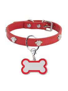 1pc Customized Dog Collar, Adjustable Fashion Collar Suitable For Small, Medium And Large Dogs, For Identification, Training And Daily Wear, Matching Walking Sets - Multicolor - View 5
