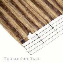 Tóc nối thẳng tự nhiên dành cho nữ, dạng băng dính P4-27, 20 miếng. - SP4/27 - Xem 6