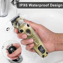 Hatteker 1个USB充电式5W电动理发器，8合1胡须修剪器，男士脱毛套装 - 查看 10