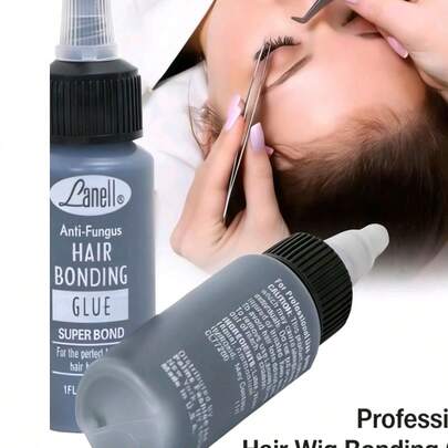 30毫升假发胶水，适用于假发、睫毛、接发，专业隐形粘合剂