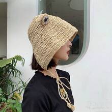 Women Straw Hat - Beige - View 3