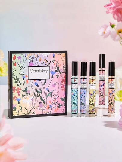 5/1 Piece Set Containing Plum, Vanilla, Woody, Sandalwood, Lavender, Pistachio, Salted Caramel, Jasmine And Other Elegant Floral And Woody Fragrance Notes, Suitable For Indoor, Outdoor, Commute, Camping, Dating And Other Occasions, Also An Ideal Gift For Christmas, New Year, Mother's Day And Other Holidays