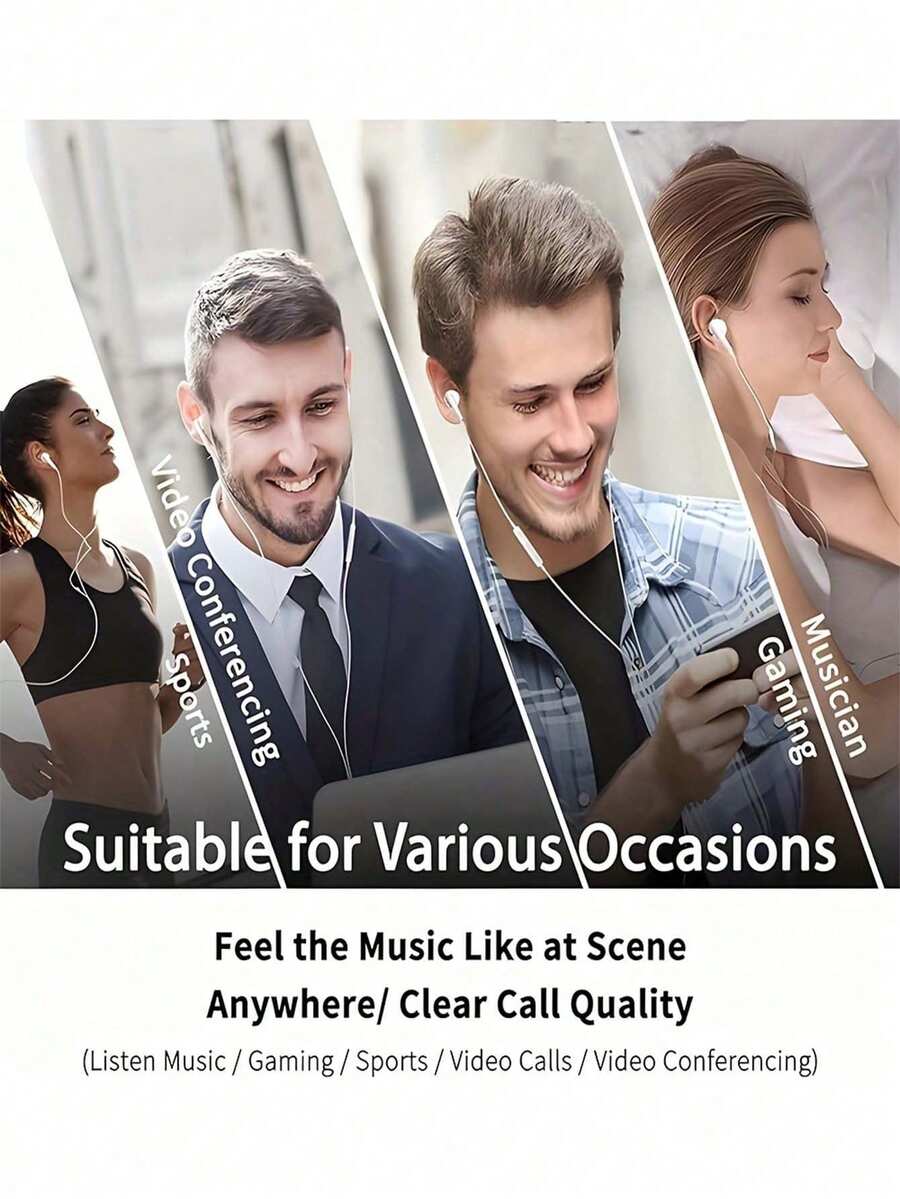 HiFi立体声有线耳机，带麦克风和音量控制，USB Type-C接口，适用于 15/16 Pro/17 Air/17 Pro AMX、Pro、S25/S24/S23/S22/S21、Pixel 9/8/7/6等机型。符合人体工学的入耳式设计，塑料材质，隔音效果出色，按键式音量控制。 - 查看 1